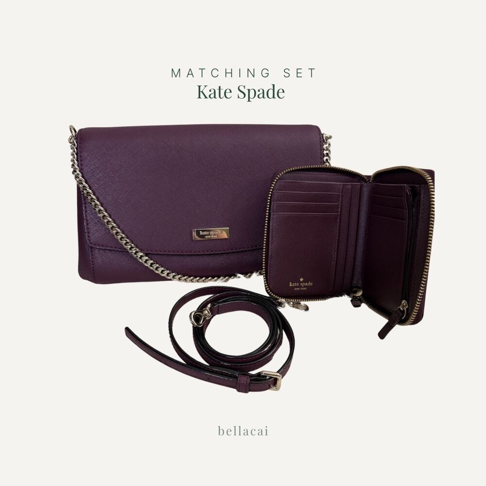 Kate Spade | Laurel Way Greer Crossbody Bag & Wallet Deep Plum / Regal Plum Gold